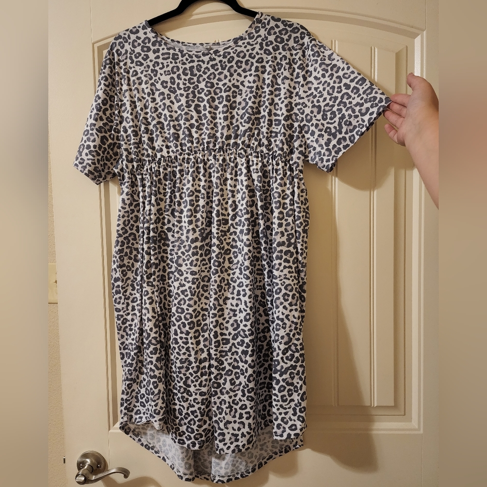 Leopard Print Boutique Dress